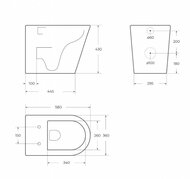 ������ ��������� BelBagno Sela 360x540x365 ������������, �������������� ������, ������ BB3201CHR-MB