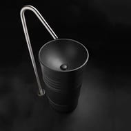 Раковина Kerasan Artwork Barrel 4742K31 отдельностоящая, без отв. под смеситель, черный матовый
