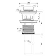 ������ ������ ��� �������� � ��������� 1 1/4 WONZON & WOGHAND, ���� WW-88SS03-CR