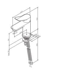 Смеситель AM.PM X-Joy F85A02199 100 мм, для умывальника, однозахватный, фиксированный излив, золот — изображение 10