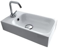 Раковина Kerasan Cento 353701L*1 250х450мм,подвесная, с отверстием под смеситель слева, белый