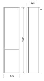 ����� Caprigo Orlando 400�1600�325 ��������� �����, ���� �����/���� 13850L-B231/052