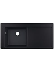 Мойка из гранита Hansgrohe S51 43330170 (1050х500) врезная, отвер.под смес., черный графит — миниатюра 1