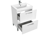 Тумба под умывальник Cersanit MELAR 60 (680х585х445мм.) белая,   64128 — изображение 5