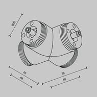 �-�������� ������������ ��������� ��� ������� Maytoni Shelf (����) CA017TX-B ��� ����� �������, IP20, ������