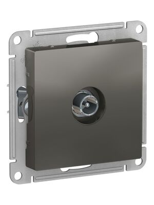 Розетка Systeme Electric ATLASDESIGN TV оконечная 1DB механизм сталь ATN000991