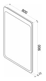 ������� ��������� Lacio (800x900) � LED ���������� 6000K � ��������� ������������