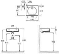  Jacob Delafon Odeon Rive Gauche EGN112-00 450360 , .  , 