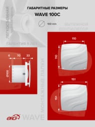 ���������� ERA WAVE D100 ���������, 100 �3/�, 25 ��, ���. ������, �����, WAVE 100C