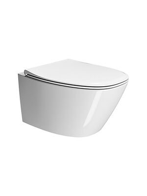 Унитаз подвесной GSI Modo+ 540х370х340 безободковый, с крепежом, смыв Swirlflush,белый 8415FR211