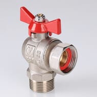 Кран шаровый 1/2"ВН VALTEC BASE угловой с накидной гайкой, короткий, VT.267.NS.0404