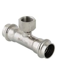 Пресс тройник VALTEC 22х1/2"Вх22, нерж. сталь, VTi.932.I.220422
