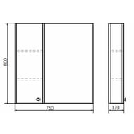 �������-���� COMFORTY �������-80 (800�750�170) ���������, ��� ���������, ����� ������ 00004147561