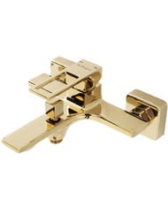 Смеситель для ванны/душа BelBagno LUCE LUC-VAS-ORO настенный, однозахватный, золото — миниатюра 1