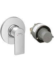 Смеситель для душа Hansgrohe Rebris E 72658000 однозахватный, встраиваемый, со скрытой частью, хром — миниатюра 1