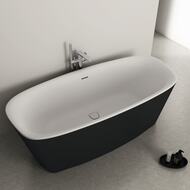 Ванна акриловая Ideal Standard Lux DEA 1700х750х610 отдельностоящая, с обвязкой, черная K8720V3