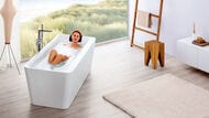 Ванна квариловая Villeroy & Boch SQUARO EDGE 12 (1800х800х595) ножки, обвязка,белая UBQ180SQE7DV-01