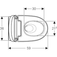 Унитаз-биде GEBERIT AquaClean MeraComfort подвесной, белый+хром арт. 146.214.21.1