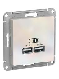 ������� Systeme Electric ATLASDESIGN USB 5� 1 ���� x 2,1� 2 ����� � 1,05� �������� ������ ATN000433