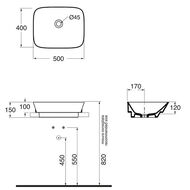 ���������� Azzurra Prua (500�400�150) ���������, �/���. ��� ����. � ��������, ����� PRLN05040000BI