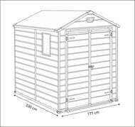  KETER MANOR PENT 6X8 (185,8x236,8x227) -