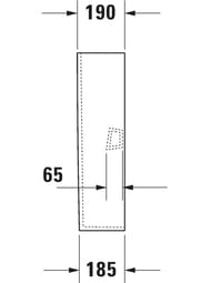 Полупьедестал Duravit No.1 белый 08584400002