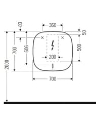  Duravit Zencha 700x700x50     ZE7066000000000