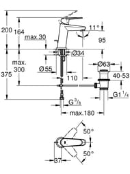 ������! ��������� Grohe EuroDisc Cosmopolitan 23049002 ��� �����������, �������������, S-Size