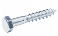 Шуруп сантехнический DIN 571 Zn 8х40 (2 шт.) белый цинк, КР.021682