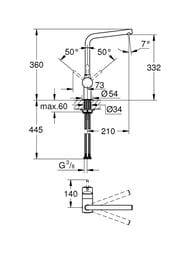 ��������� Grohe Minta 31375000 ��� �����, ������������, ���������� �����