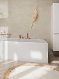 Смеситель Hansgrohe Tecturis S на борт ванны, на 3 отверстия, шлифованная бронза 73447140 — изображение 2
