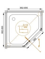 ������� ������ CEZARES ECO (882-895�882-895�1950) O-P-1-90-C-Cr ������ ����������, ������� ����