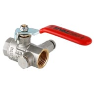Кран дренажный со спускником 1/2"ВВ VALTEC BASE красная ручка VT.245.N.04