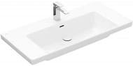 Раковина накладная Villeroy&Boch Subway 3.0 1000х470х165, перелив, отв. под смес., белый 4A70A501