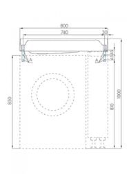 �������� Aquaton ���� 80 1A72113KRW210 800x500x138�� �� ������ ������� ��� ���������� ������, ������