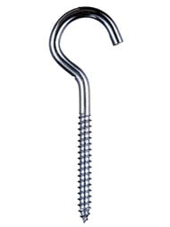 Крюк-саморез Zn 35 х 12 х 4,5 (6 шт.) — миниатюра 1