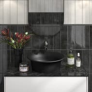Раковина KERAMA MARAZZI CANALETTO накладная, 405х405х130, черная матовая CN.wb.40\BLK.M