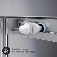 Душевой уголок AM.PM X-Joy Twin Slide (80х80х185) профиль матовый хром/прозрачное W88G-205-080MT64