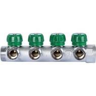 Коллектор регулирующий STOUT 1", 4 отвода 3/4"ЕК SMB-6850-013404