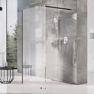 Душевая стенка RAVAK WALK-IN WALL (1200х2000) стекло, черная+Transparent