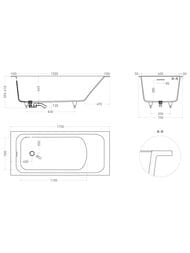 ����� ������������ Salini Orlanda Kit S-Sense (1700�700�600) ���.������, ������� 102111MF