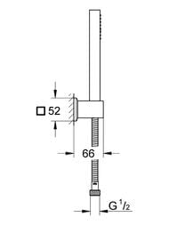 ������� ����� Grohe Euphoria Cube+ Stick 27889000 (�����, �����, ��������� ���������)