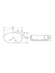 �������� ��������� ABBER Bequem 600�405�155 ��� ��������� ��� ��������� � �������, ����� AC2102