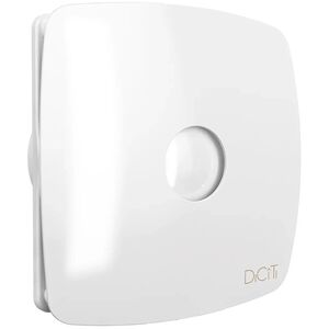 Вентилятор DICITI RIO D100 накладной 100 м3/ч 32 дБ, обр.клапан, таймер, датчики, белый, RIO 4C MRH