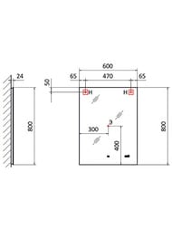 ������� Jorno Kvadro 60 (600�24�800) ���������,���������,����,��������� ���������� Kvdr.02.60/W/RL