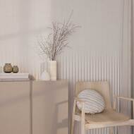 Плитка настенная Wow Stripes Liso XL White Stone (75х300) белая 108939 (кв.м.)