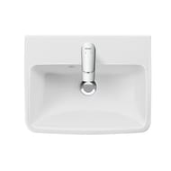 Умывальник подвесной Duravit No.1 450х350х140мм, перелив, отверстие под смеситель, белый 07434500002