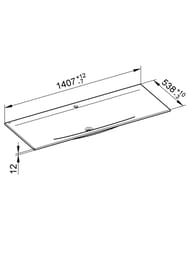 �������� Keuco Edition Lignatur 1405�538 ��������� �� �����,1 ��������� ��� ����., ����� 33360311401