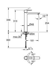 ��������� Grohe Lineare New 23405001 ��� ����������� ������������, ��� ��������������� �������, ����
