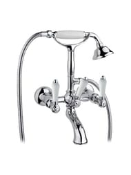 Смеситель Nicolazzi Petit Mont Blanc для ванны настенный, с душем и держателем, хром 1402CR78 — миниатюра 1